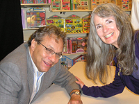Janet Pfeiffer with Lewis Black